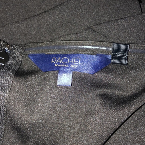 RACHEL ROY Women's Isla Fold-Over Strapless Wide Leg Jumpsuit - Picture 5 of 9